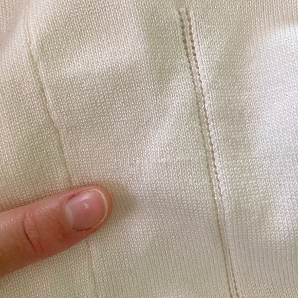 Women’s size medium Jasambac cream colored shirt sleeved shrug - Picture 8 of 8